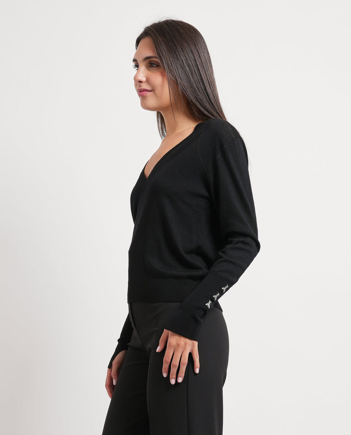 Maglione con scollo a V Patrizia Pepe 