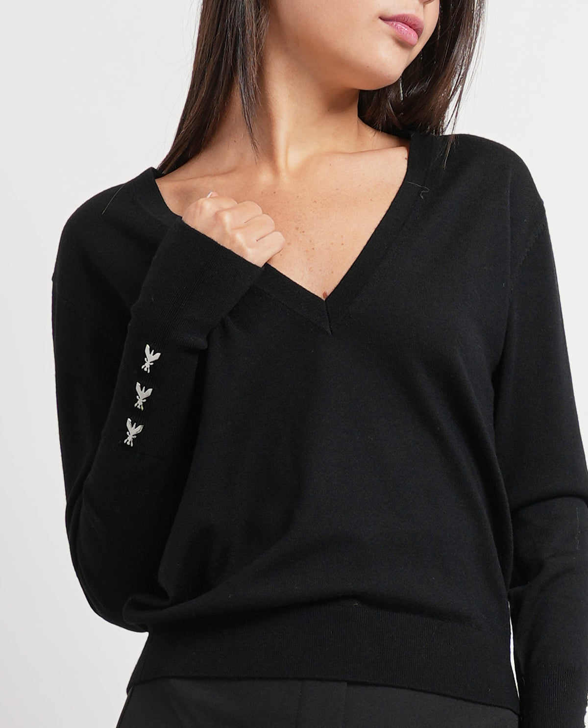 Maglione con scollo a V Patrizia Pepe 