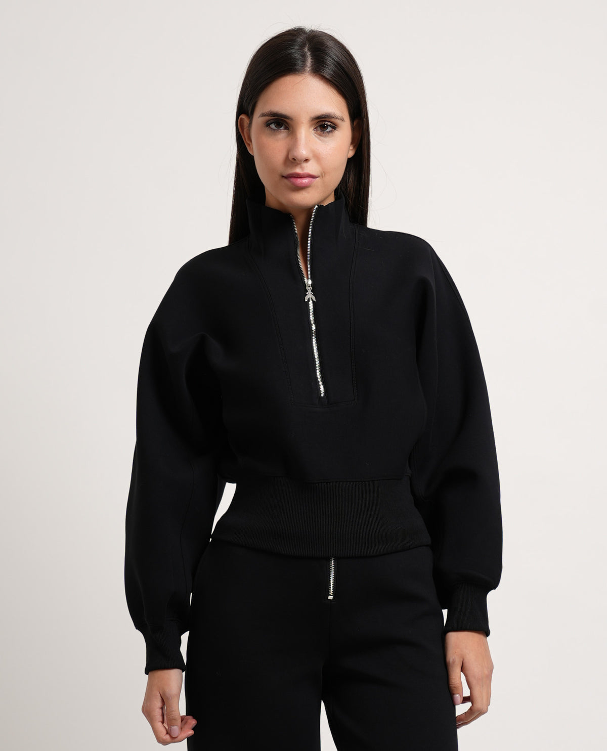 Felpa in scuba con zip Patrizia Pepe 