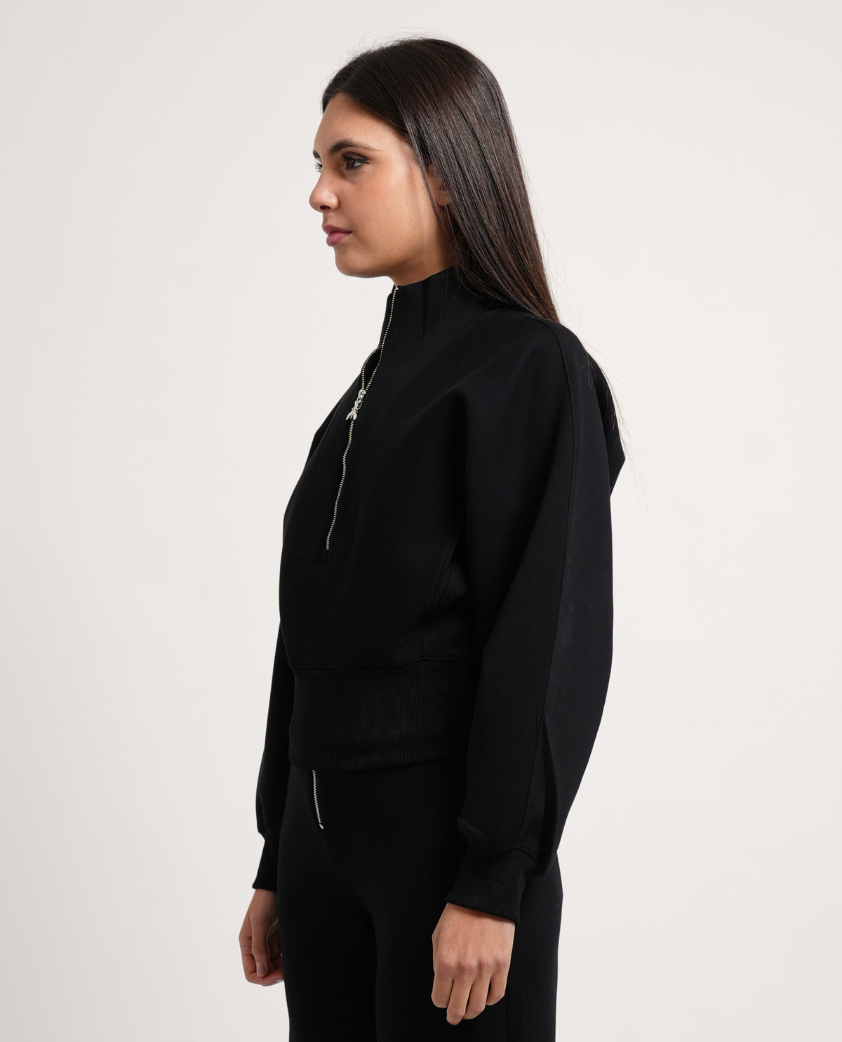 Felpa in scuba con zip Patrizia Pepe 
