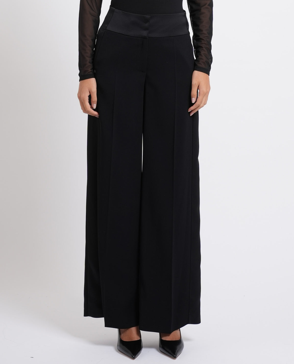 Pantaloni palazzo Patrizia Pepe color block 