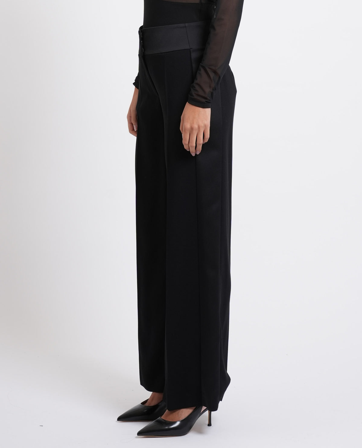 Pantaloni palazzo Patrizia Pepe color block 