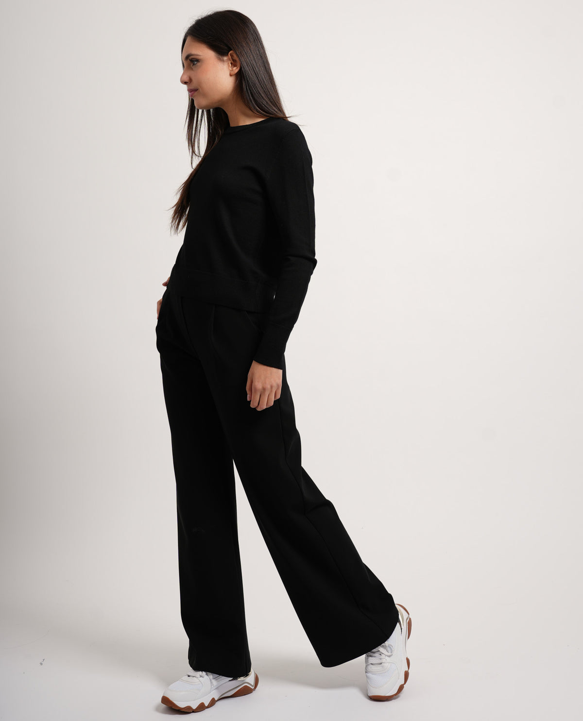 Pantaloni donna Patrizia Pepe palazzo con pinces 