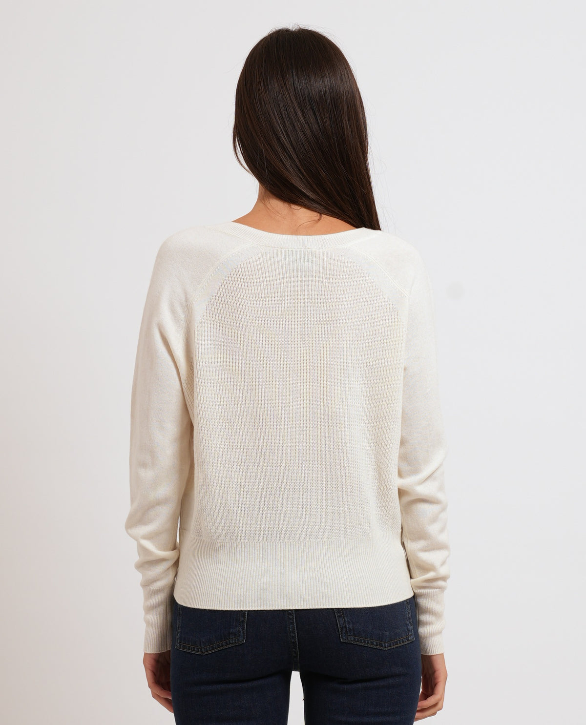 Maglia scollo a V a mix di punti donna Pennyblack 