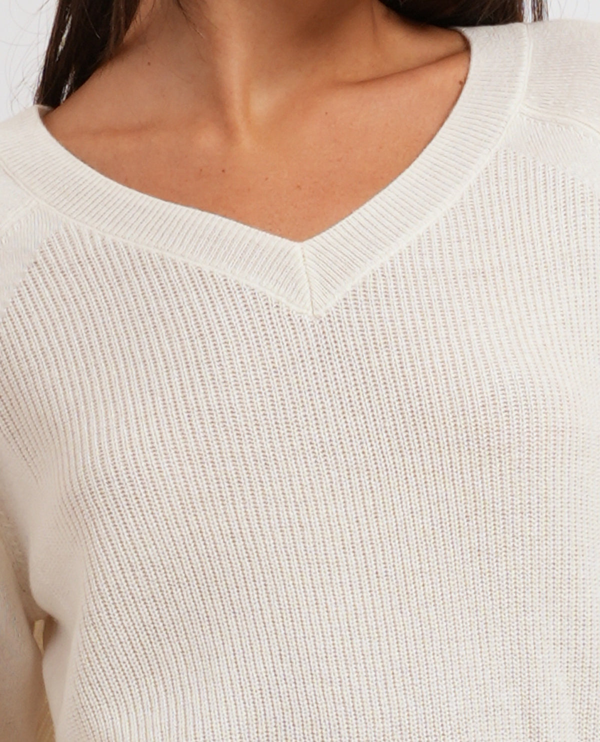 Maglia scollo a V a mix di punti donna Pennyblack 