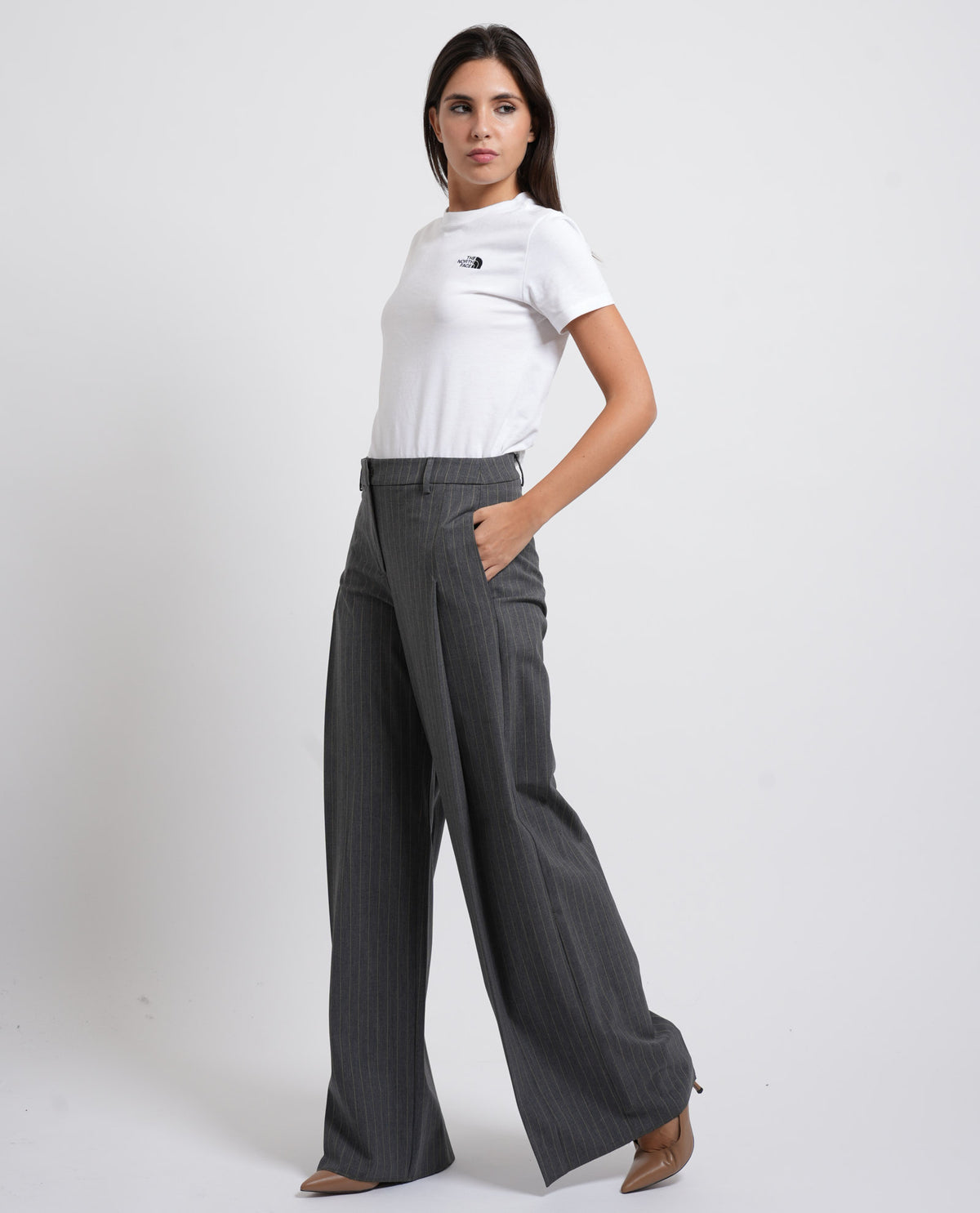 Pantaloni donna Pennyblack gessati 