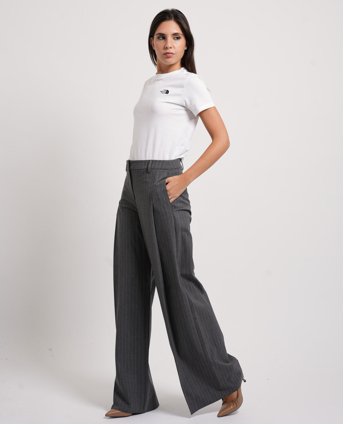Pantaloni donna Pennyblack gessati 