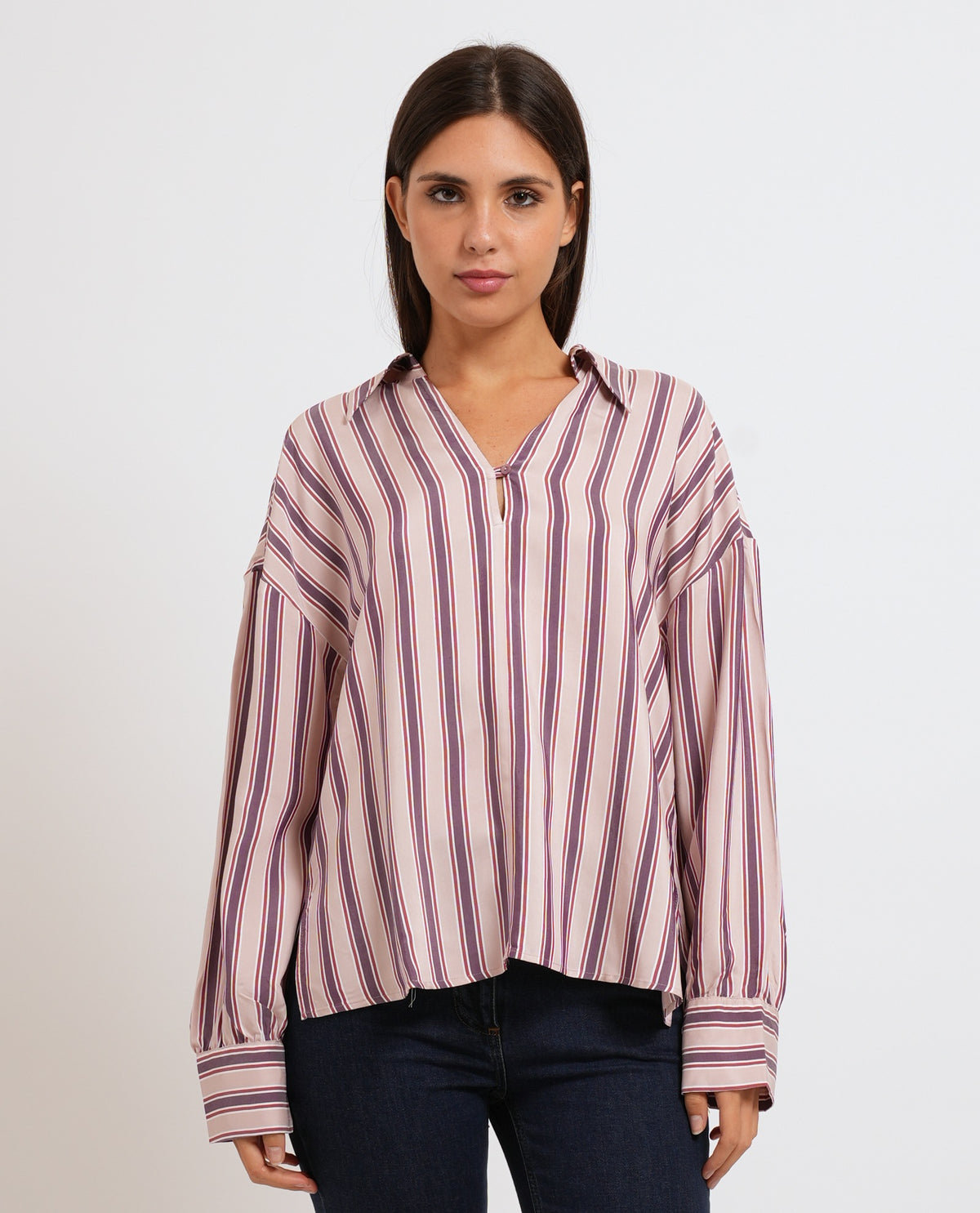 Blusa donna Pennyblack in twill fluido 