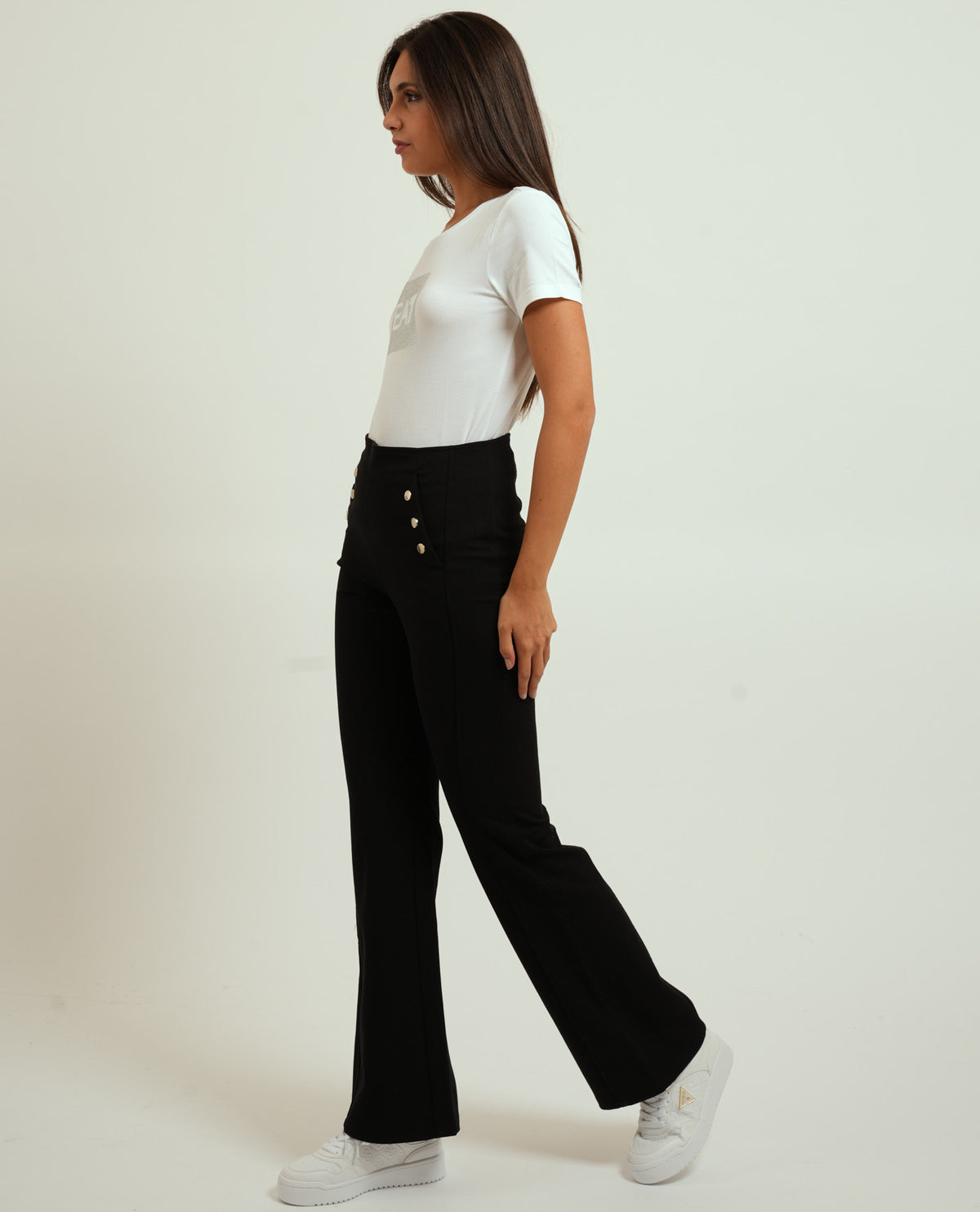 Pantaloni donna Pennyblack con bottoni 