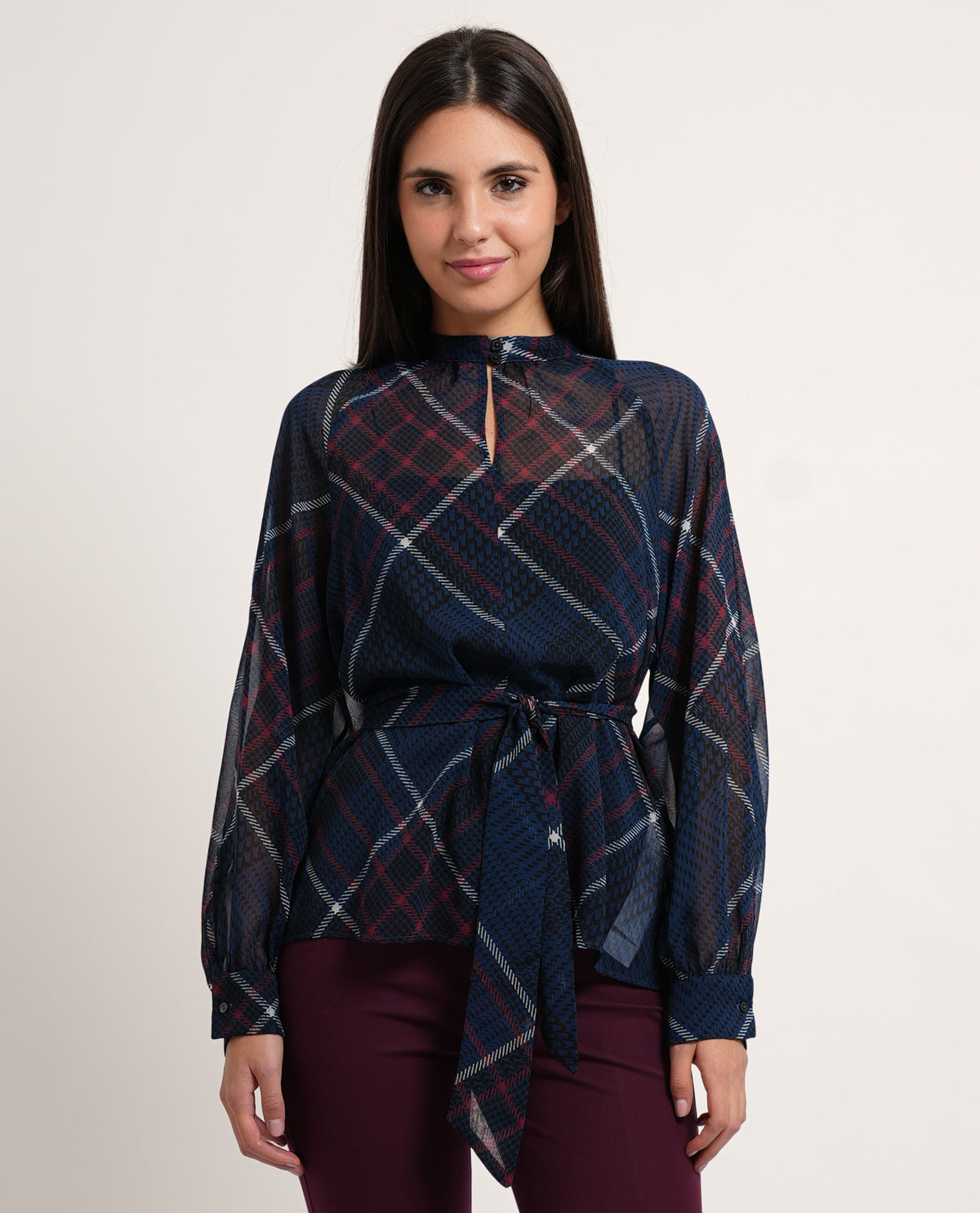 Camicia donna Pennyblack con bottone al collo 