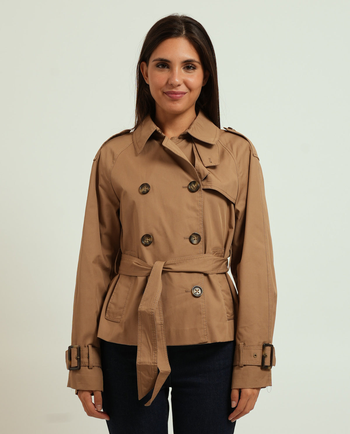 Trench cropped donna Pennyblack 
