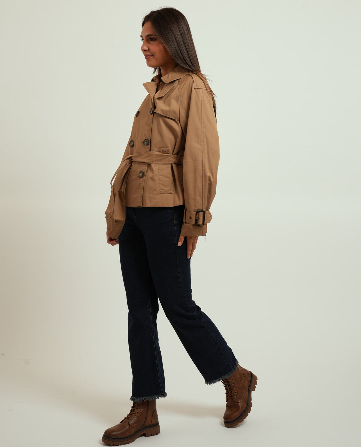 Trench cropped donna Pennyblack 