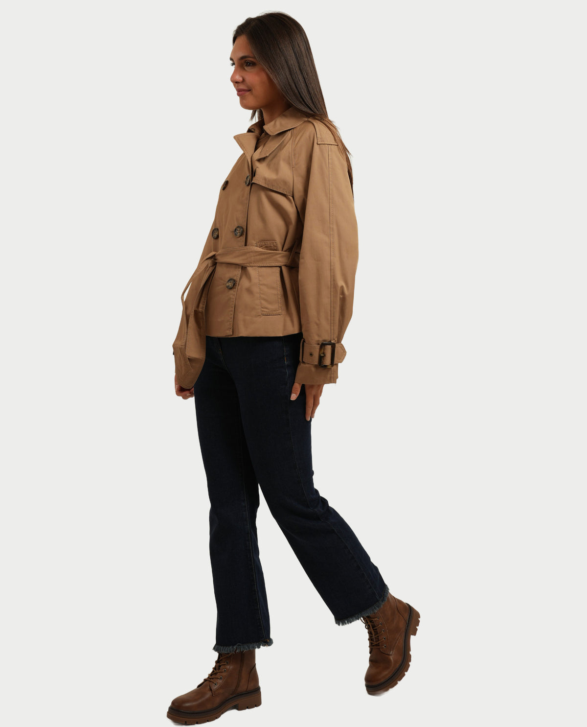 Trench cropped donna Pennyblack 