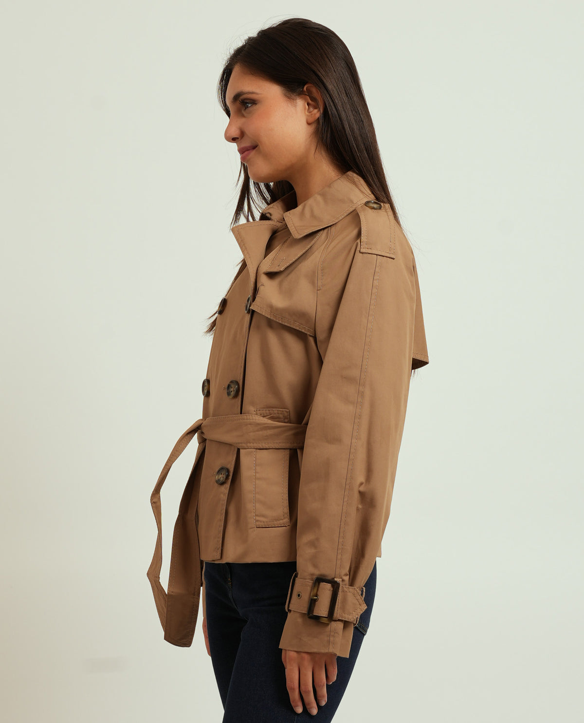 Trench cropped donna Pennyblack 