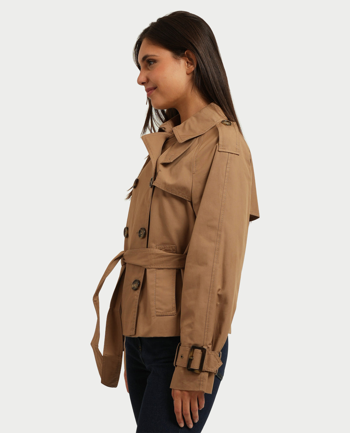 Trench cropped donna Pennyblack 