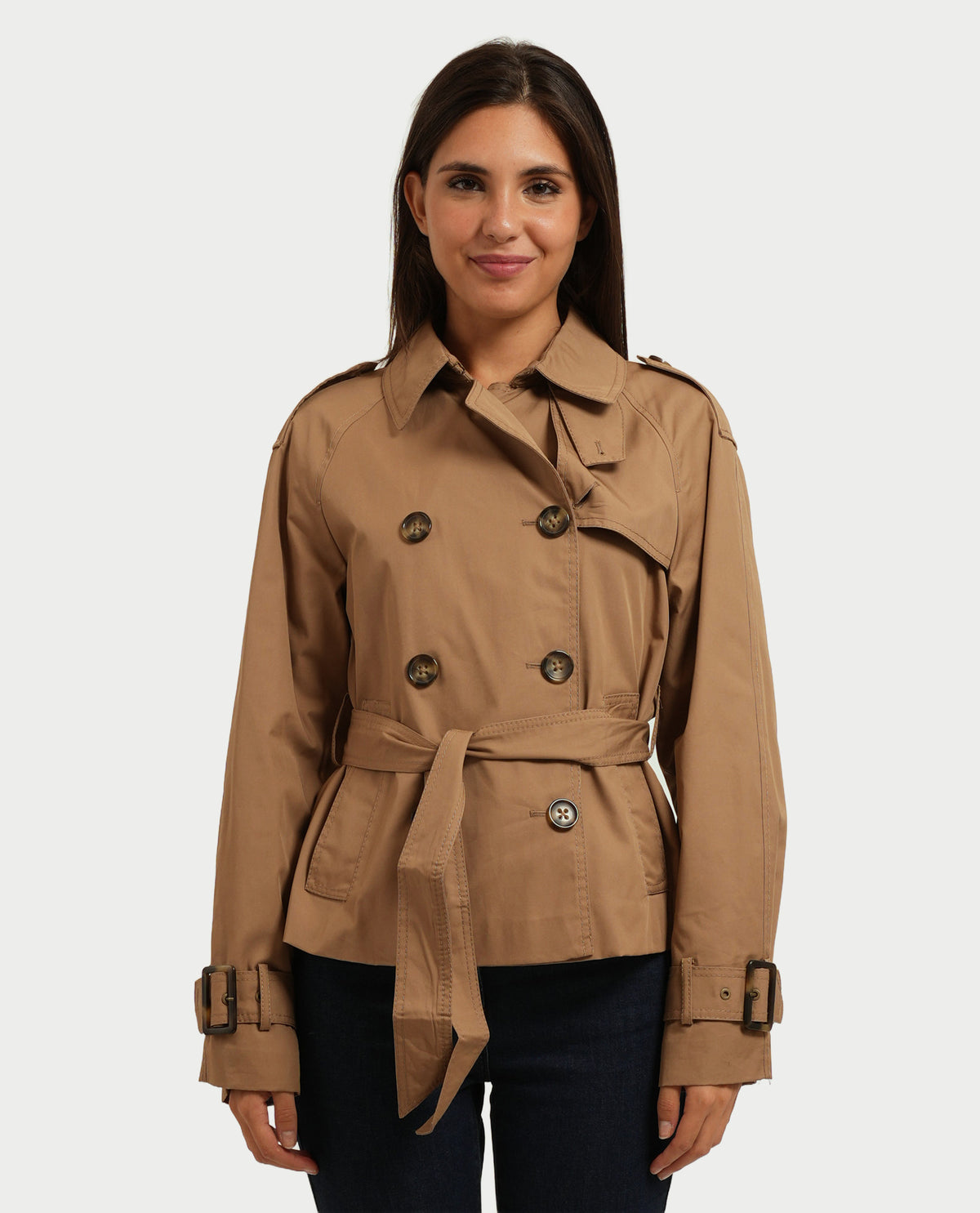 Trench cropped donna Pennyblack 