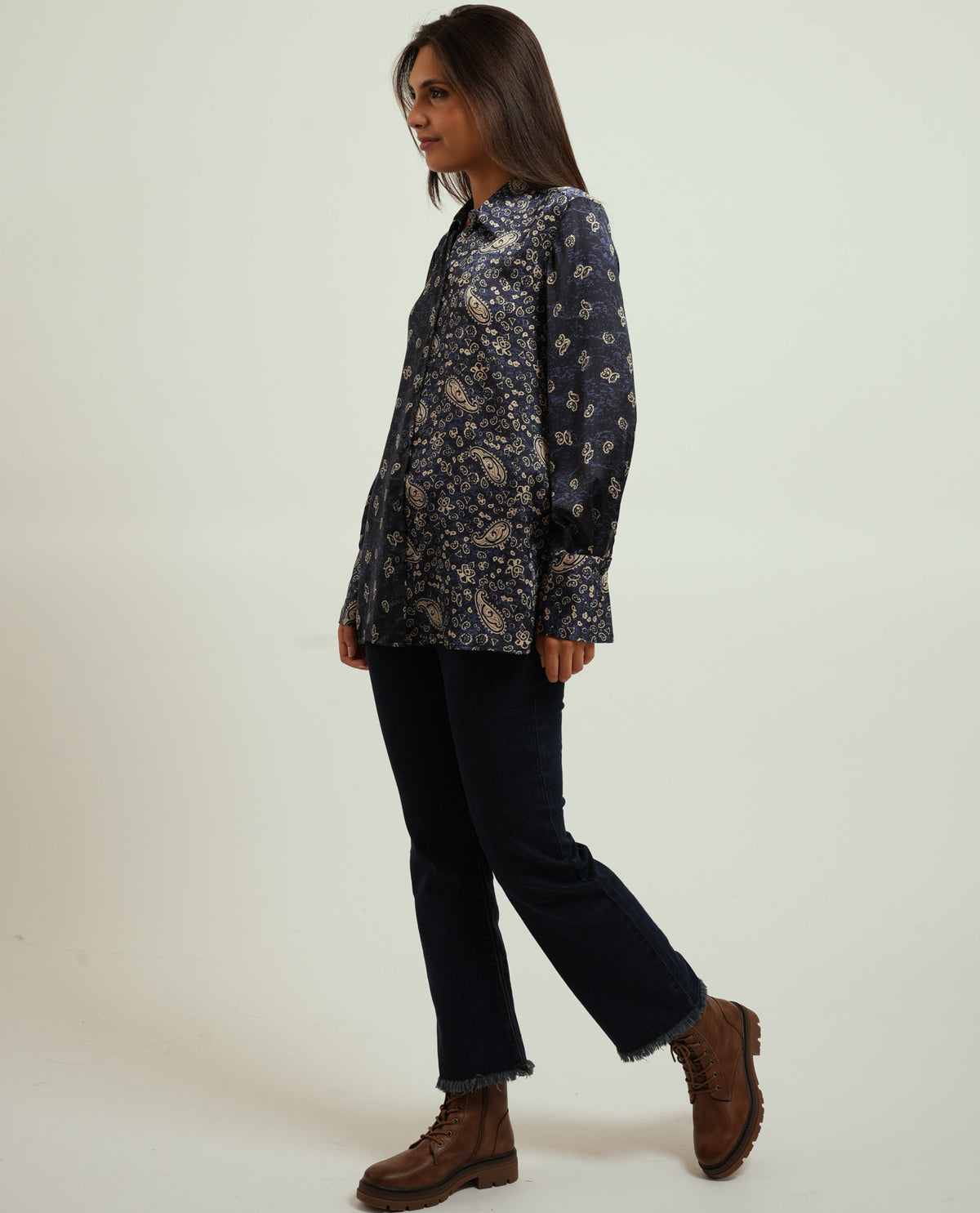 Camicia in raso a fantasia donna Pennyblack 