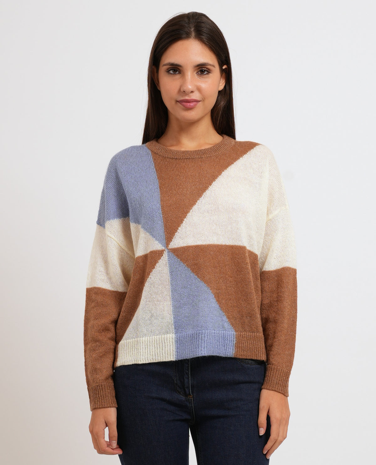 Maglione donna Pennyblack color block 