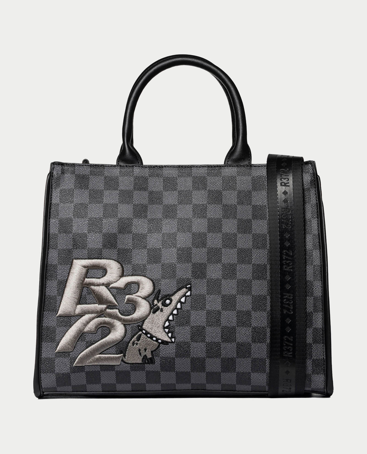 Borsa donna R372 con zip e stampa 