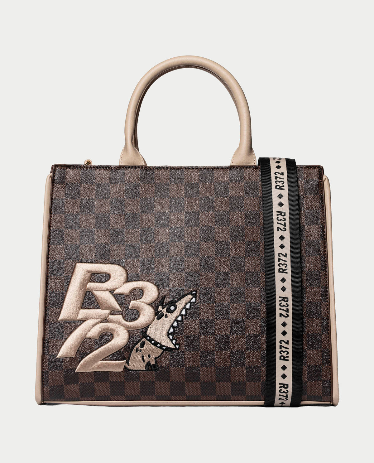 Borsa donna R372 con zip e stampa 
