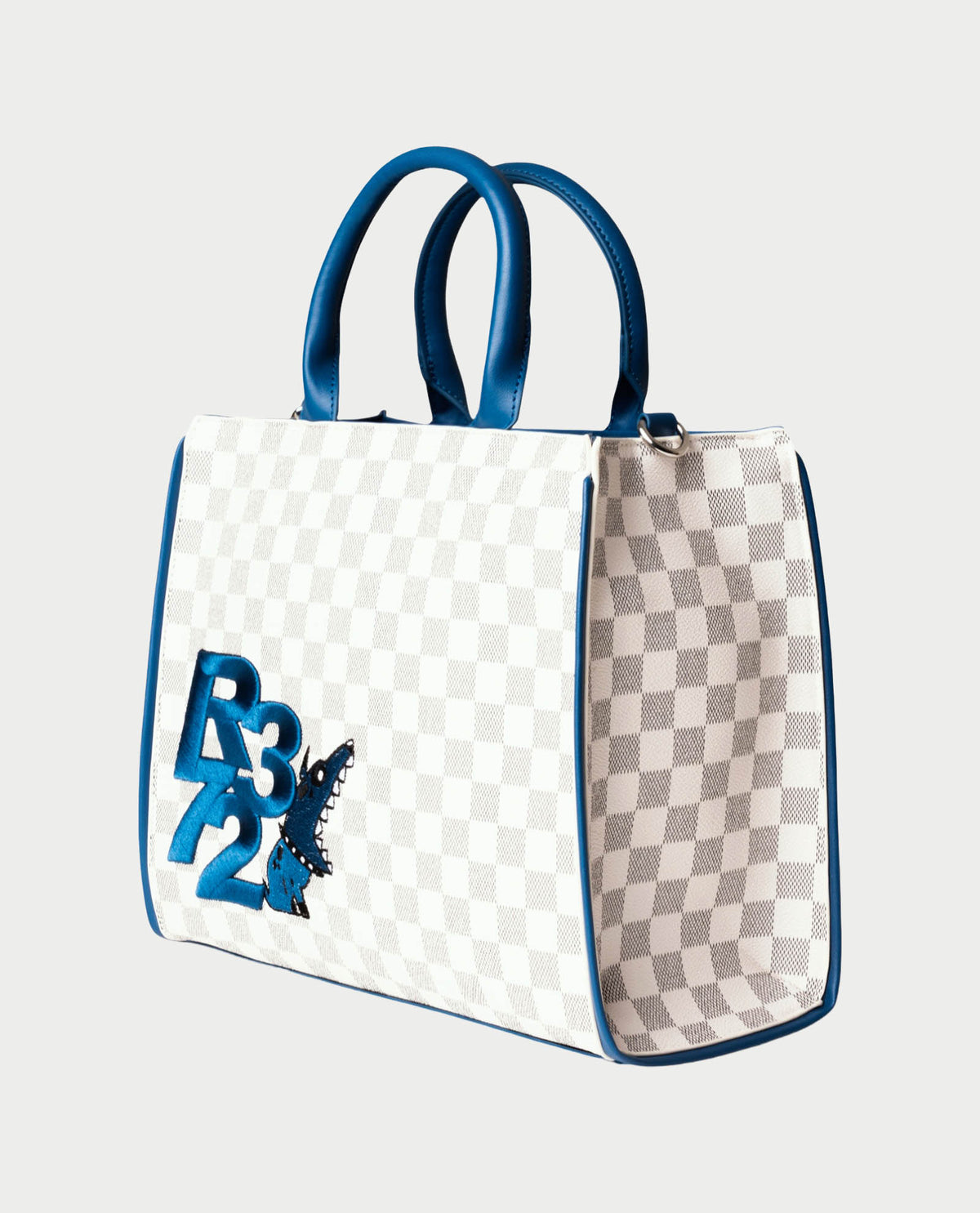 Borsa donna R372 con zip e stampa 