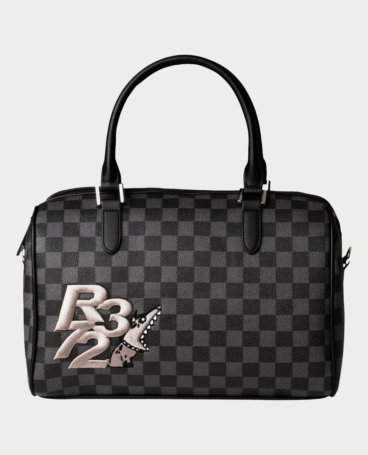 Borsa donna R372 con zip e logo 