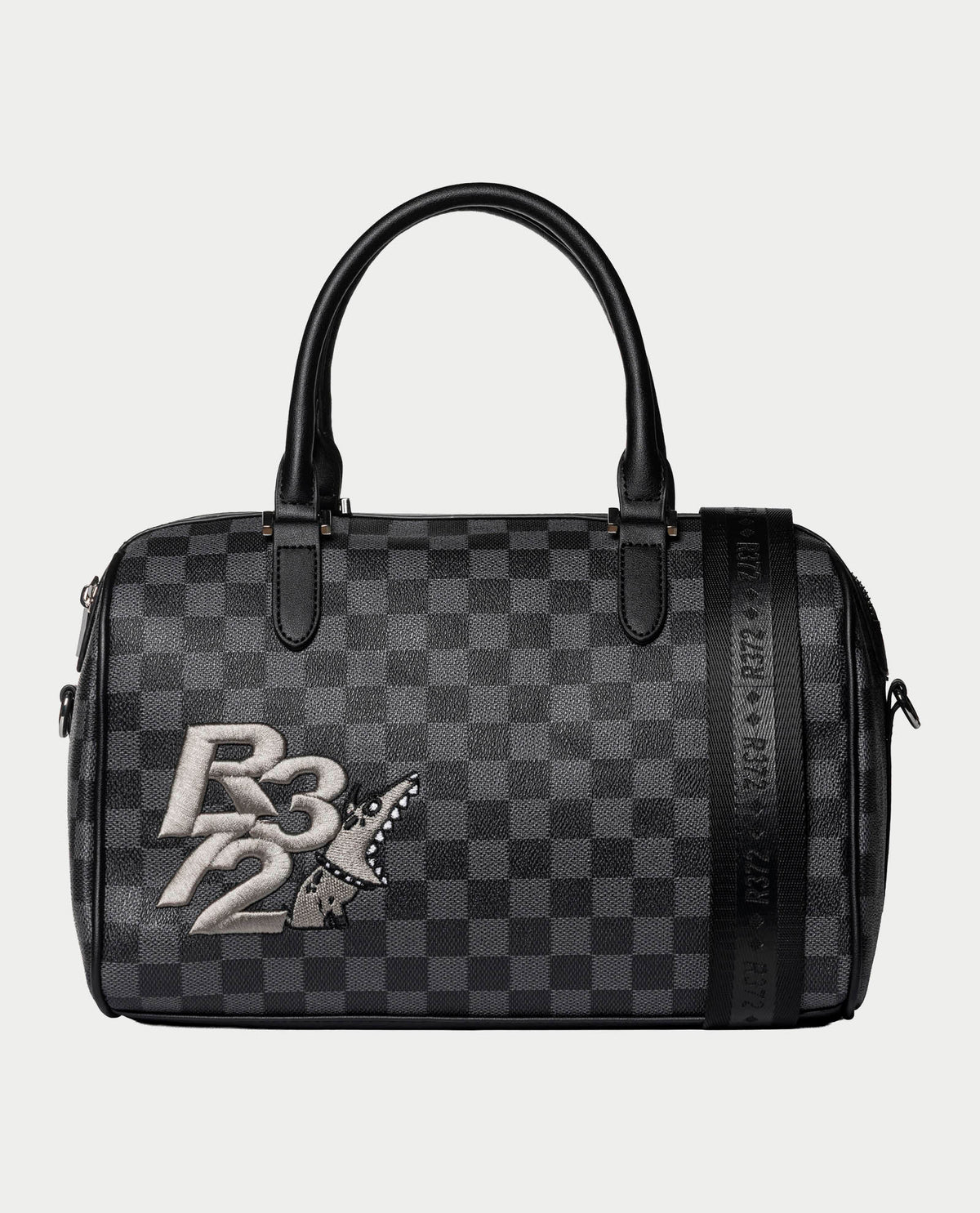 Borsa donna R372 con zip e logo 