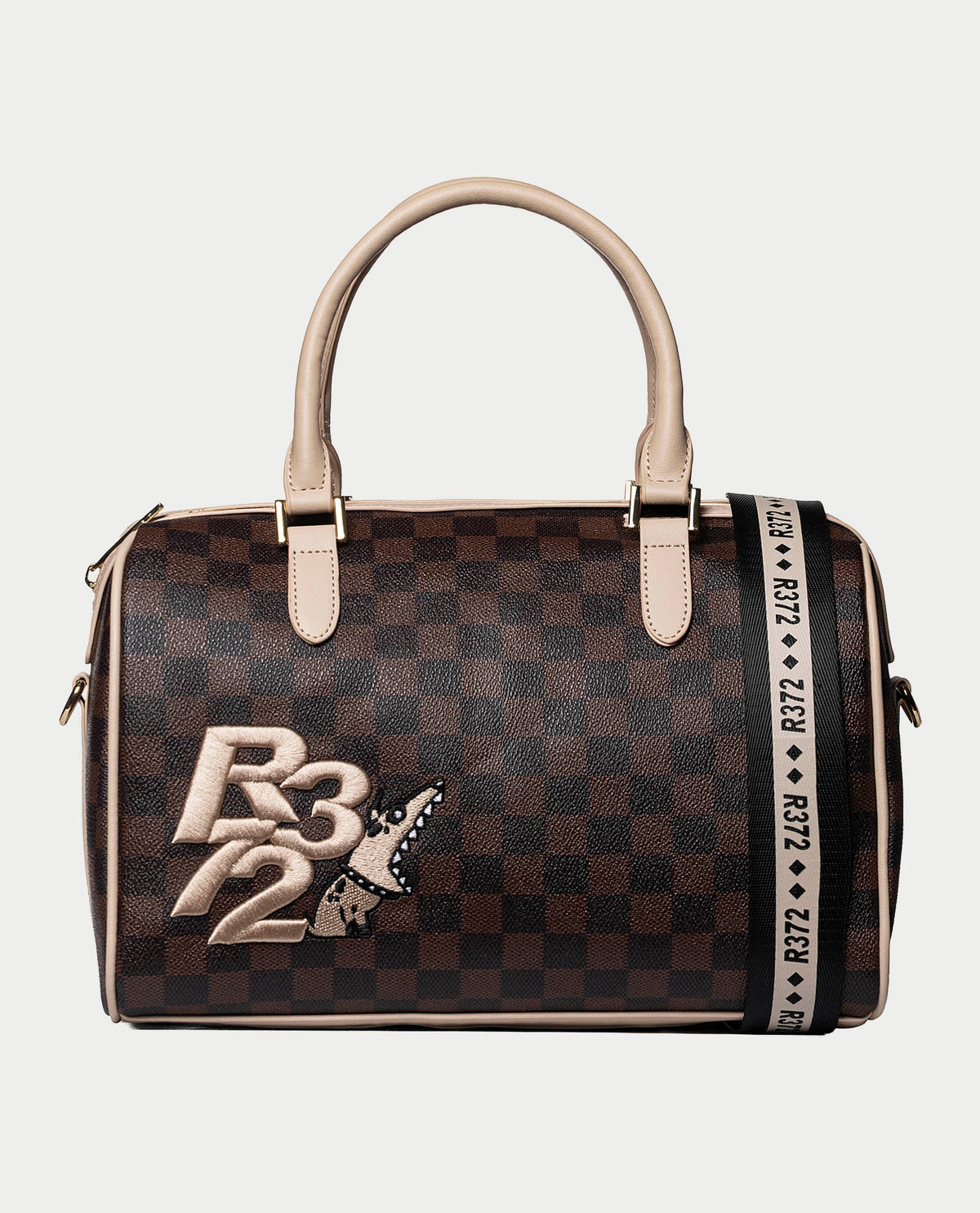 Borsa donna R372 con zip e logo 