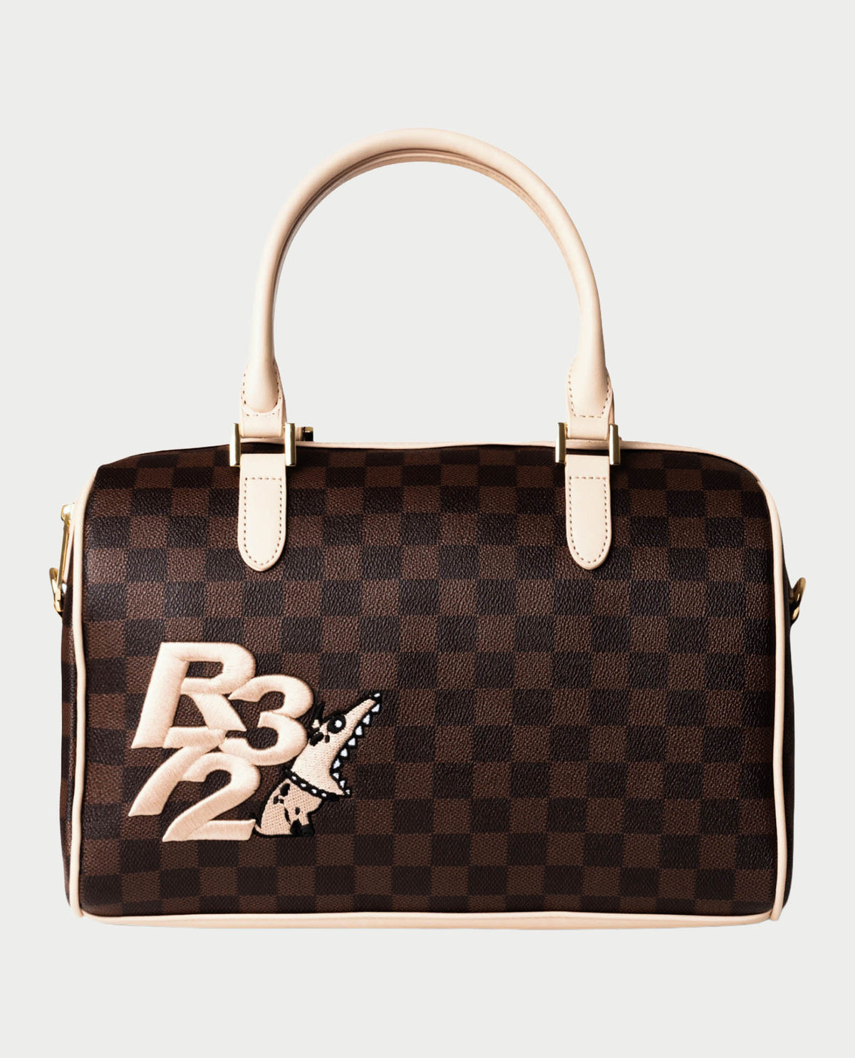 Borsa donna R372 con zip e logo 