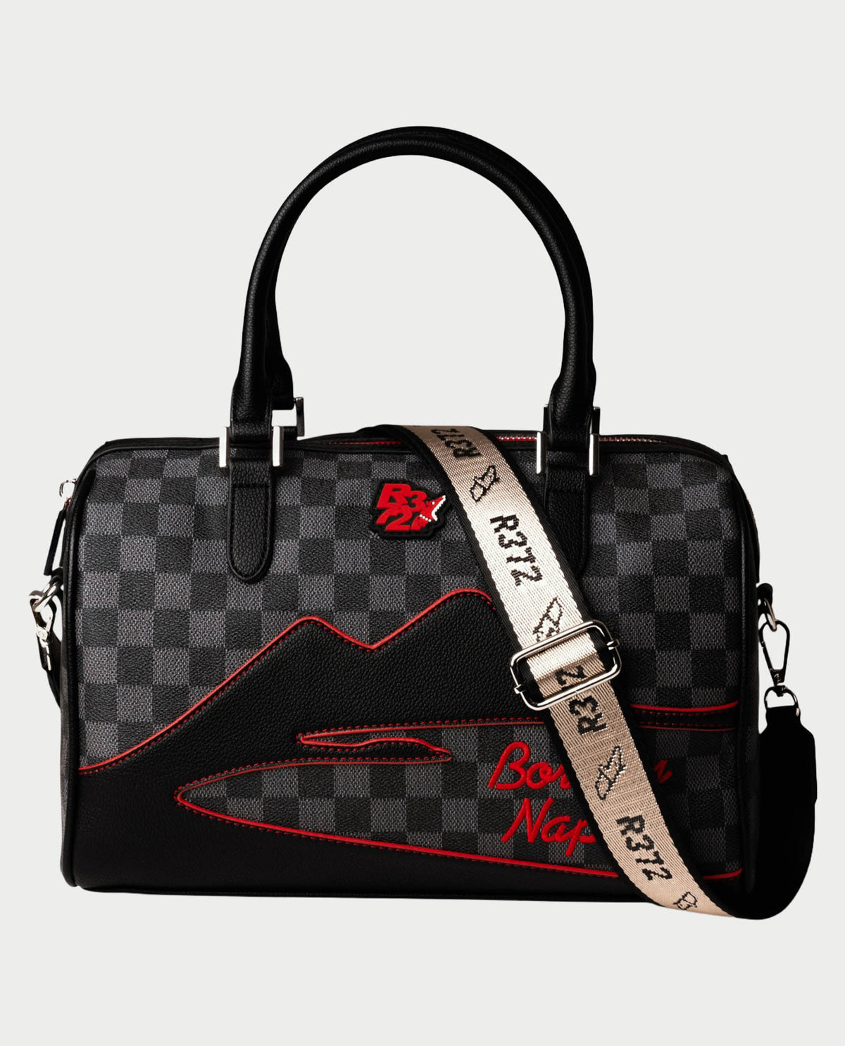 Borsa a bauletto R372 donna con tracolla 