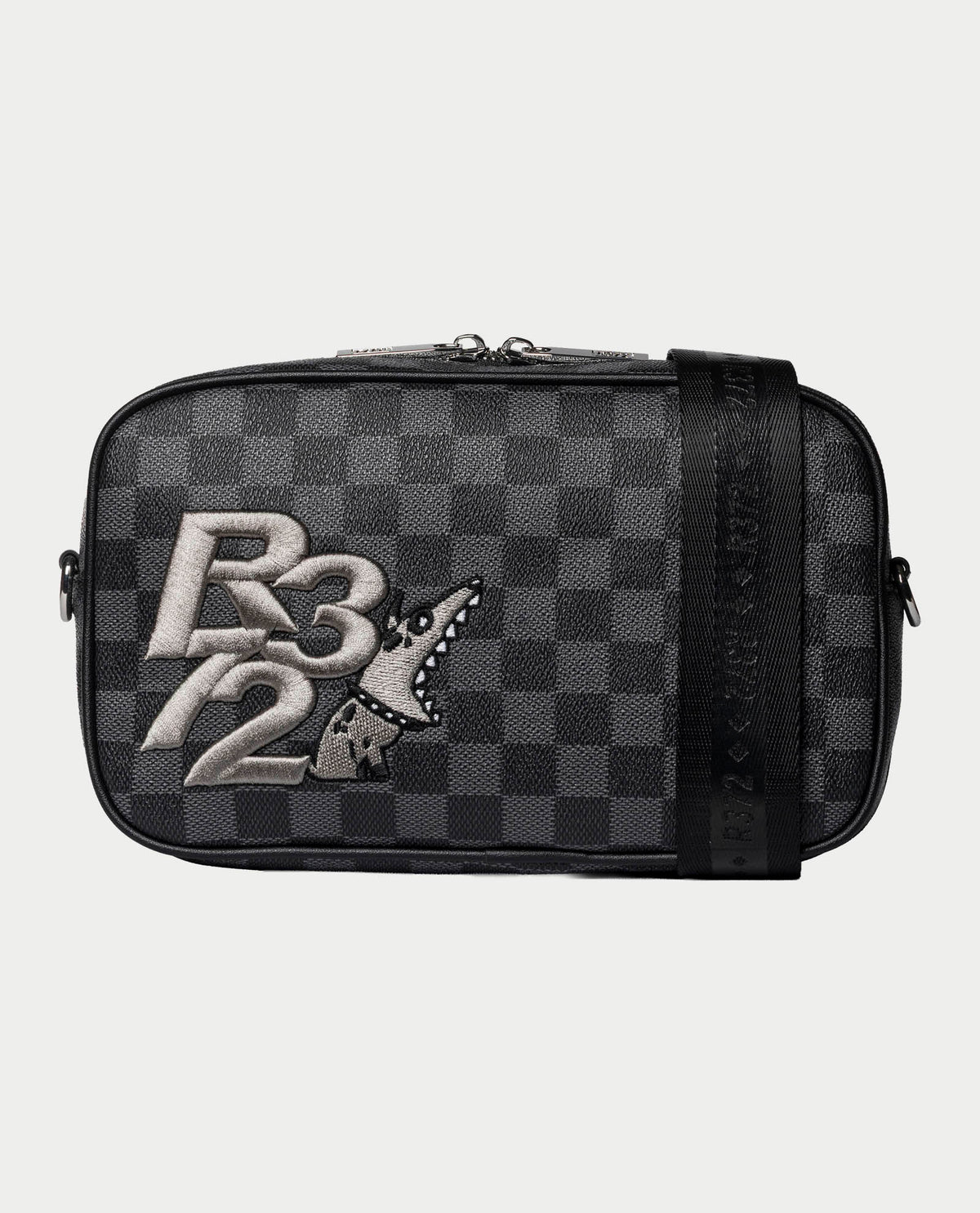 Pochette R372 con tasca posteriore e tracolla 