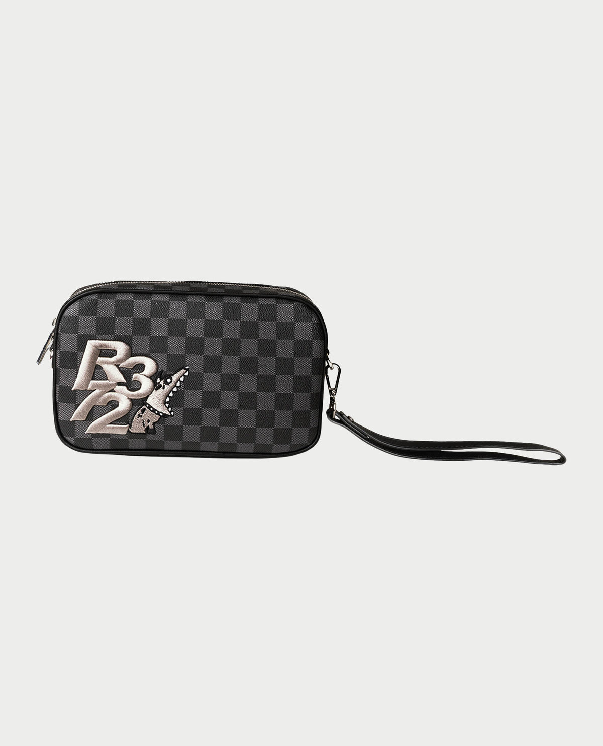 Pochette R372 con tasca posteriore e tracolla 