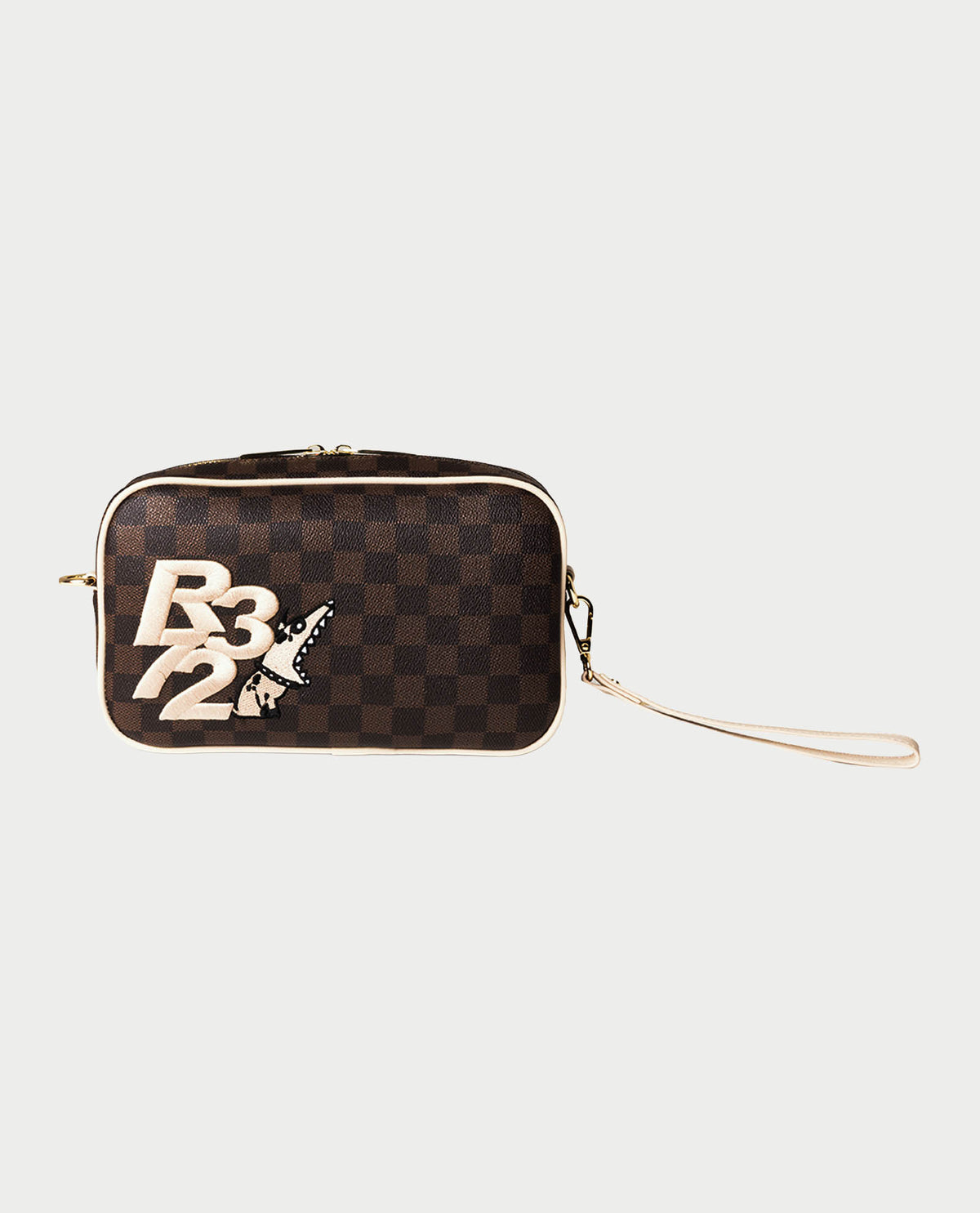 Pochette R372 con tasca posteriore e tracolla 