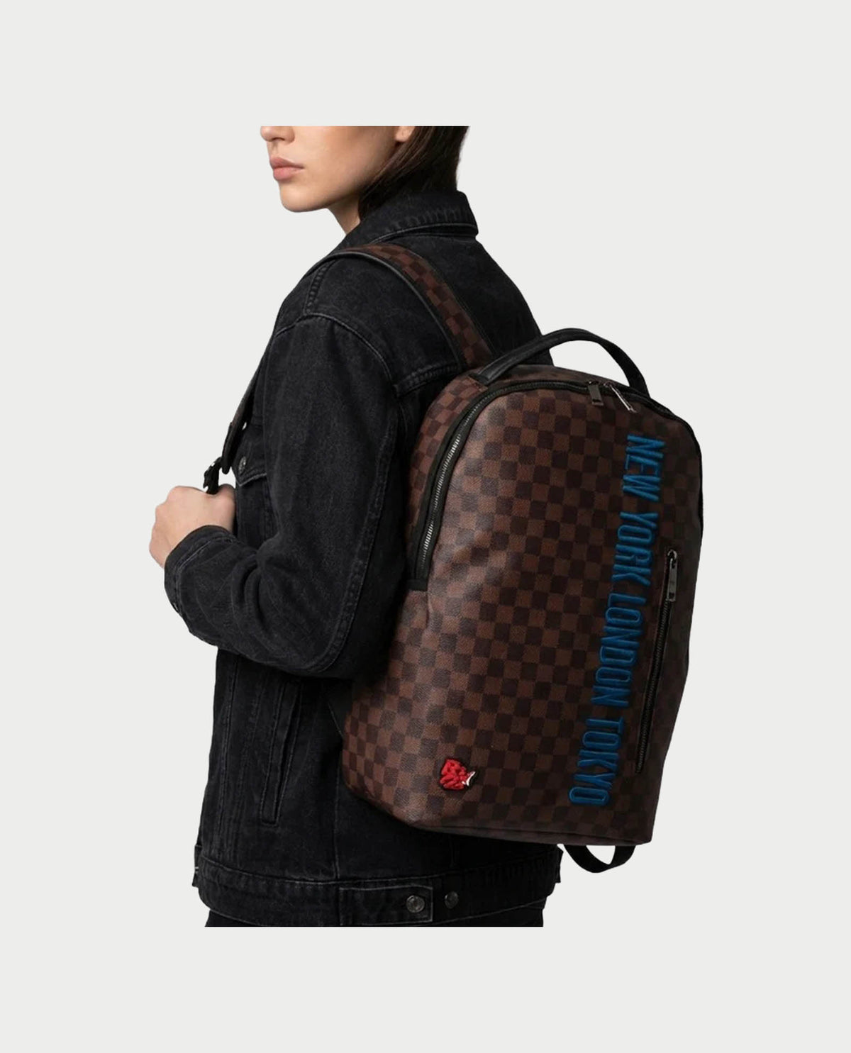 Zaino uomo R372 con scritta New York 