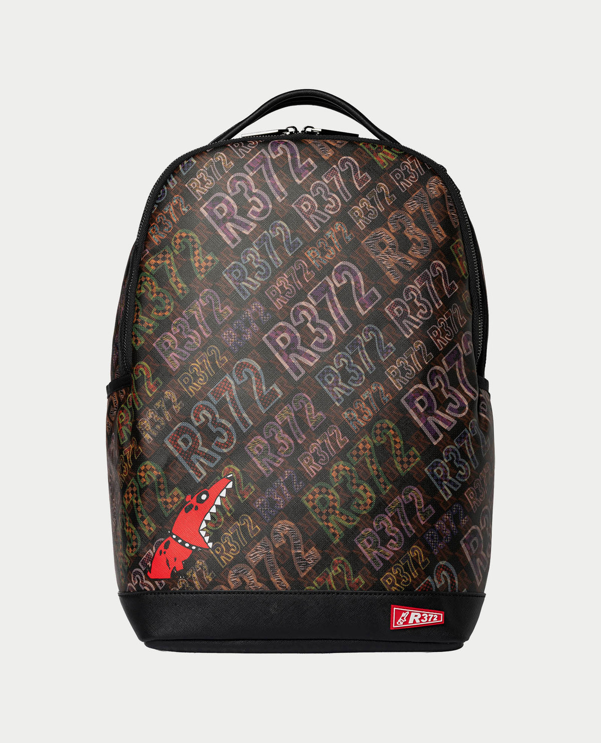 Zaino uomo R372 con logo all-over 