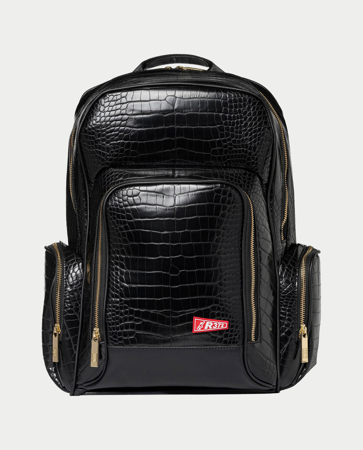 Zaino R372 in similpelle con tasche con zip 