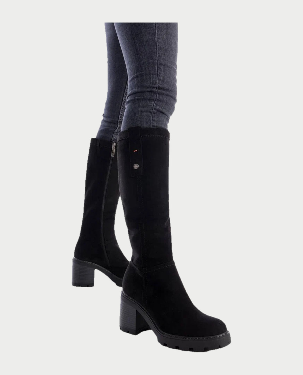 Stivale alto donna Refresh in pelle scamosciata 