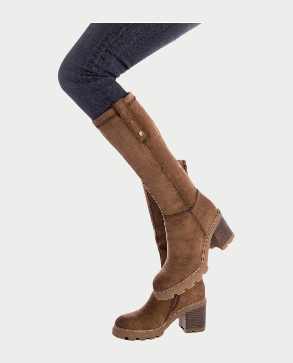 Stivale alto donna Refresh in pelle scamosciata 