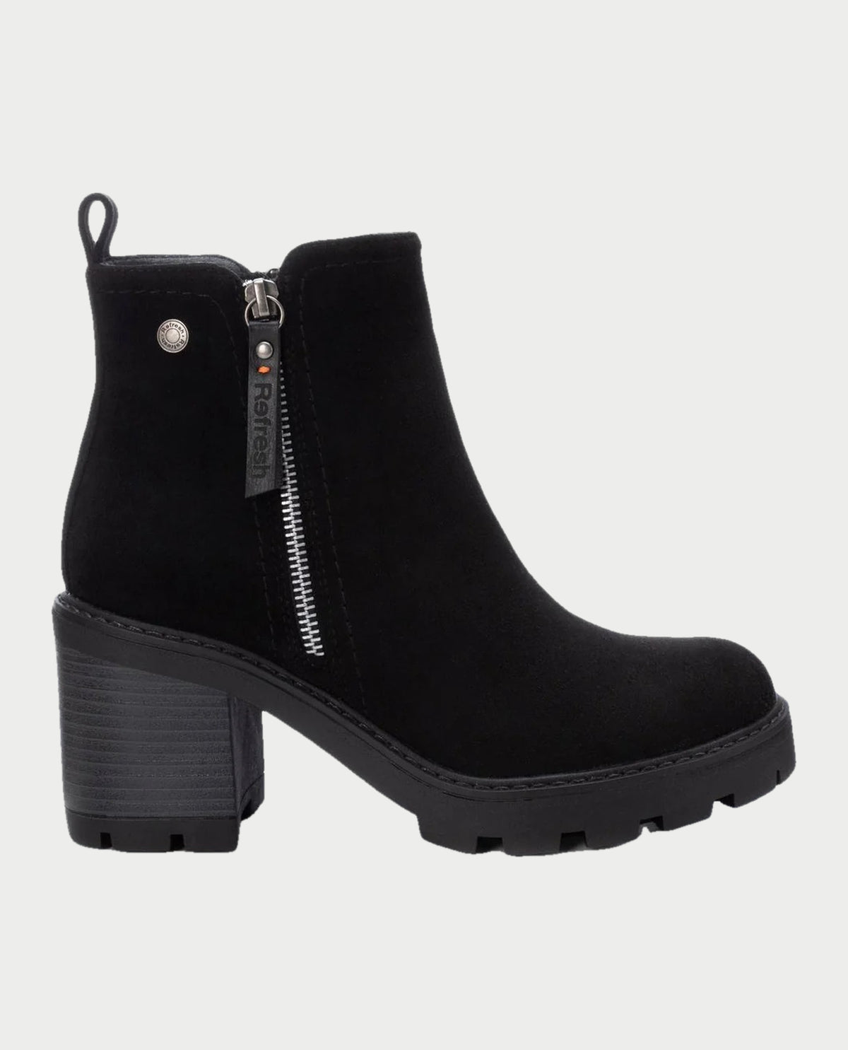 Stivali bassi donna Refresh in pelle scamosciata 