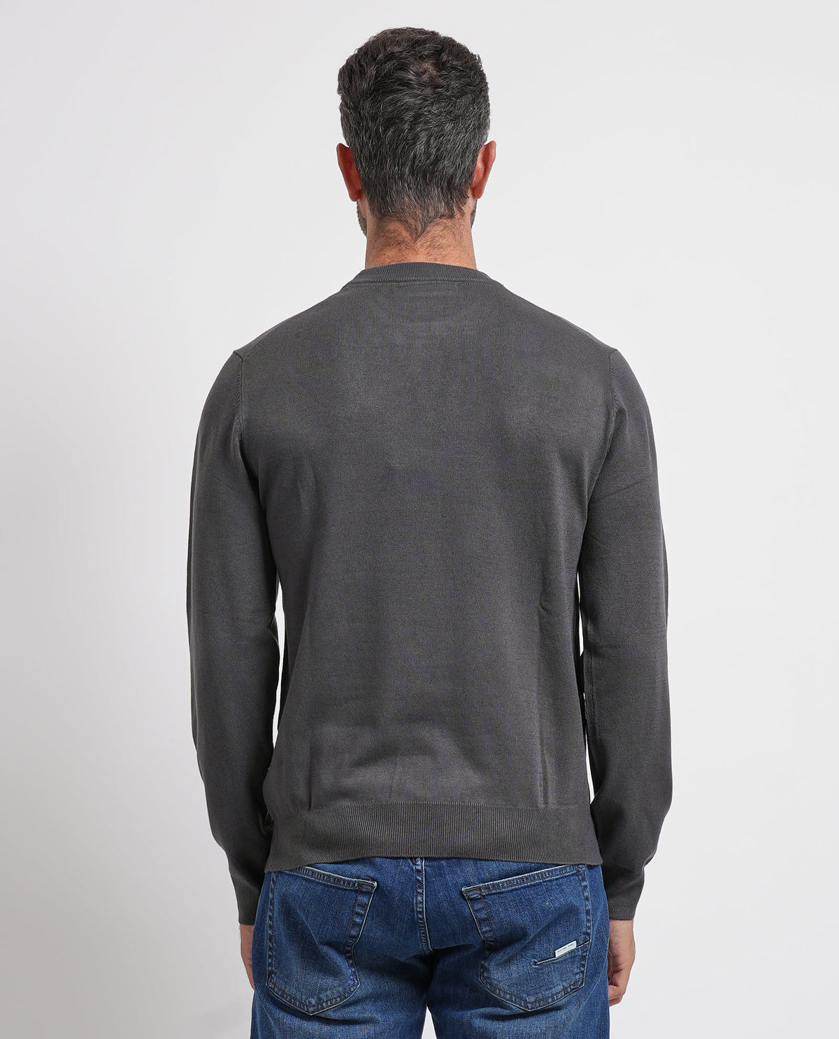 Maglione uomo Refrigue girocollo con logo 