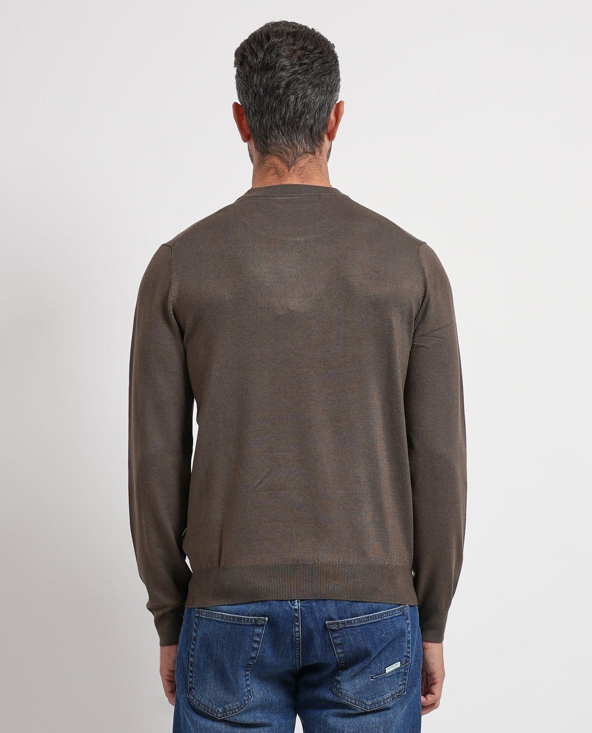 Maglione uomo Refrigue girocollo con logo 