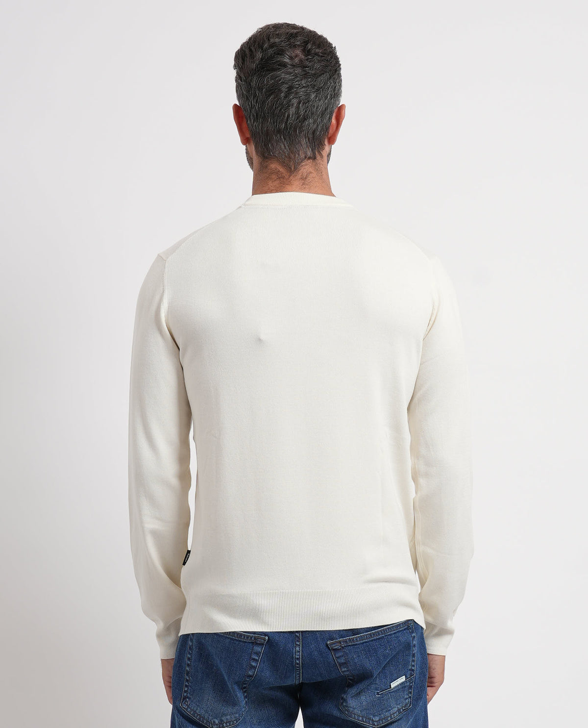 Maglione uomo Refrigue girocollo con logo 