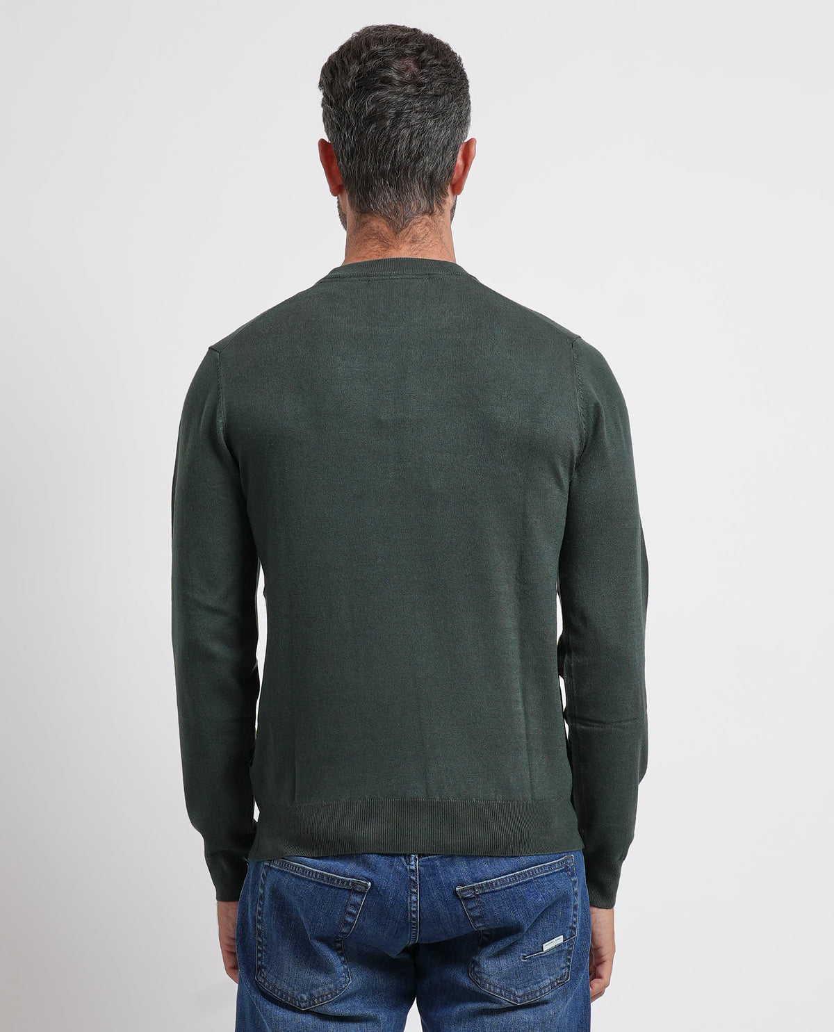 Maglione uomo Refrigue girocollo con logo 