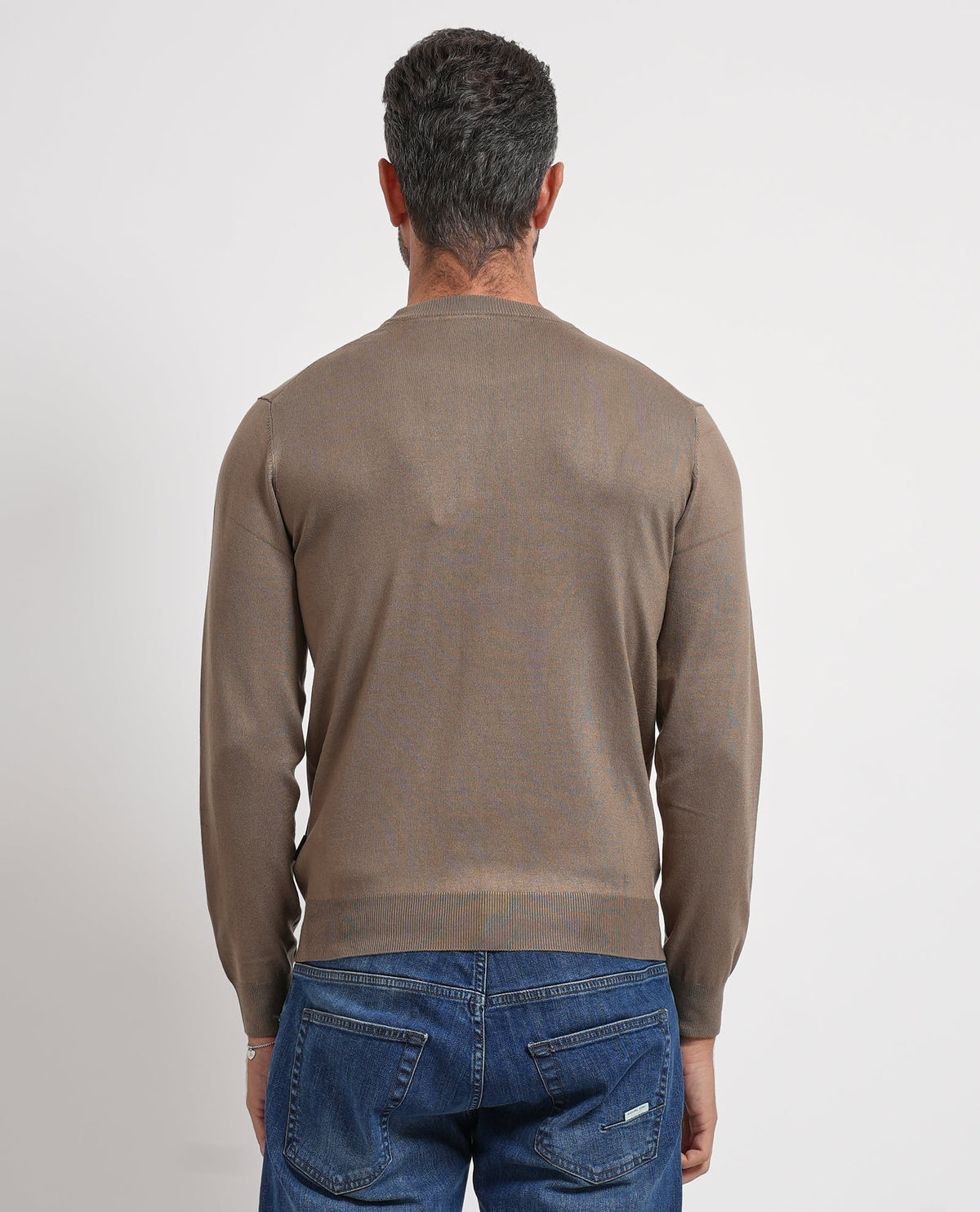 Maglione uomo Refrigue girocollo con logo 