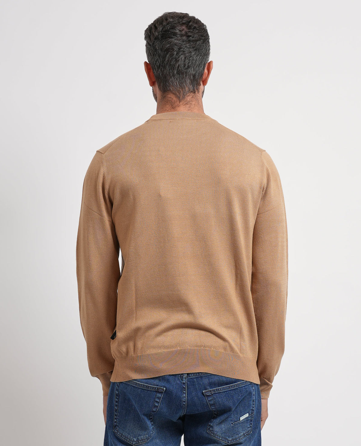 Maglione uomo Refrigue girocollo con logo 