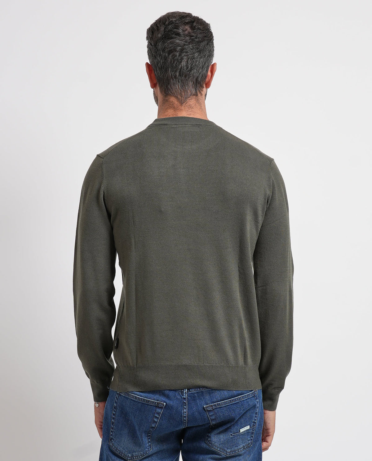 Maglione uomo Refrigue girocollo con logo 