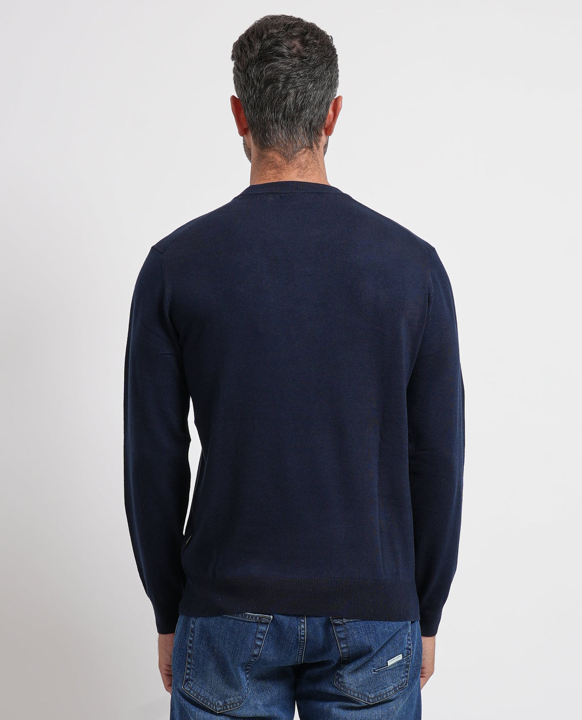 Maglione uomo Refrigue girocollo con logo 