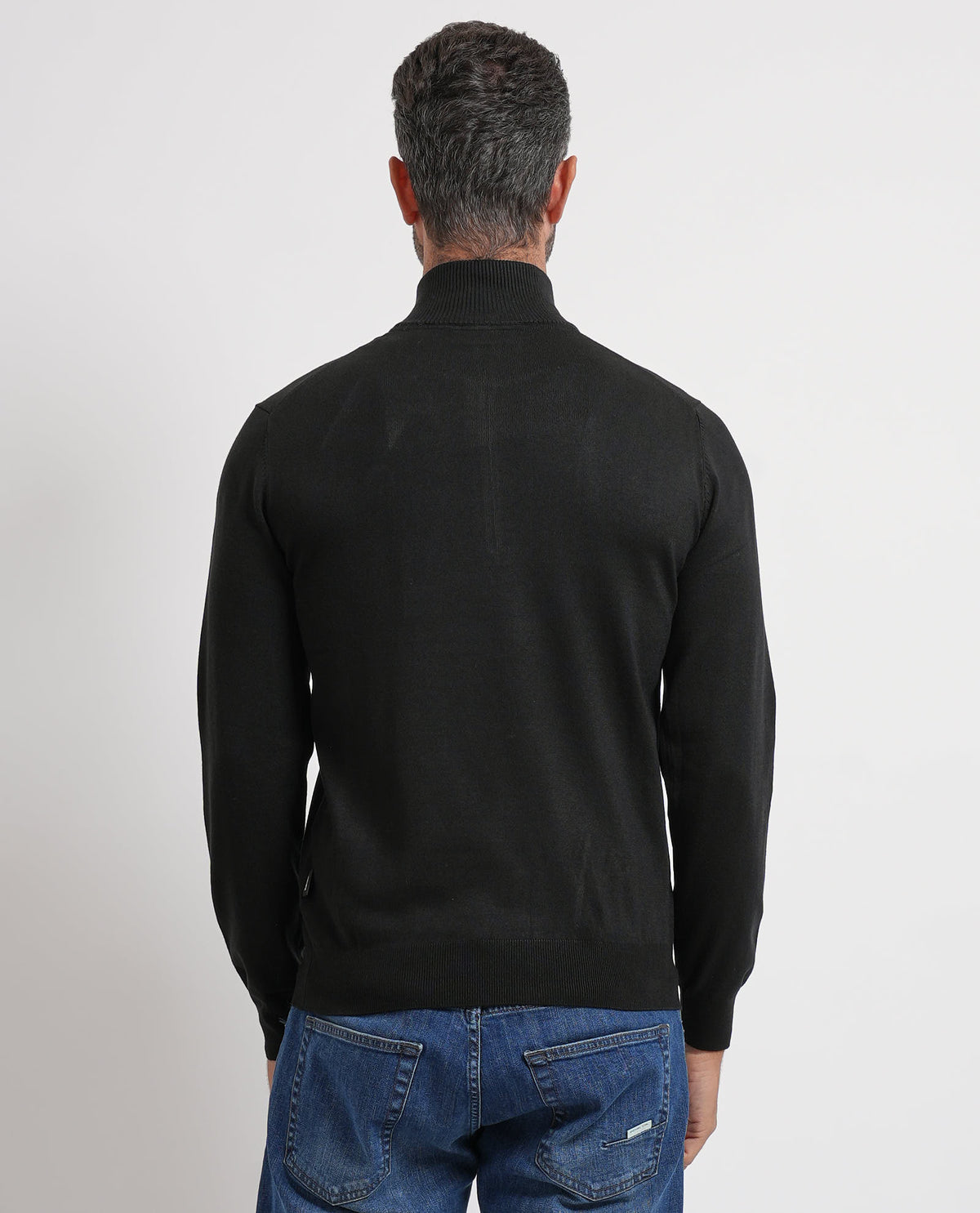 Maglione uomo Refrigue a collo alto e mezza zip 