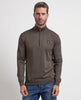 Maglione uomo Refrigue a collo alto e mezza zip