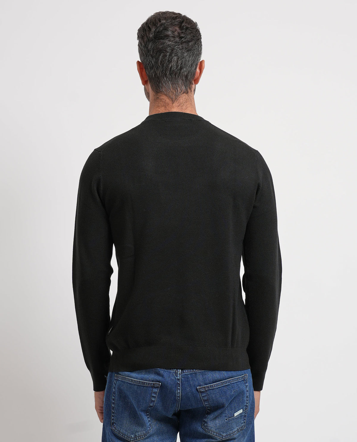 Maglione uomo Refrigue girocollo con logo 